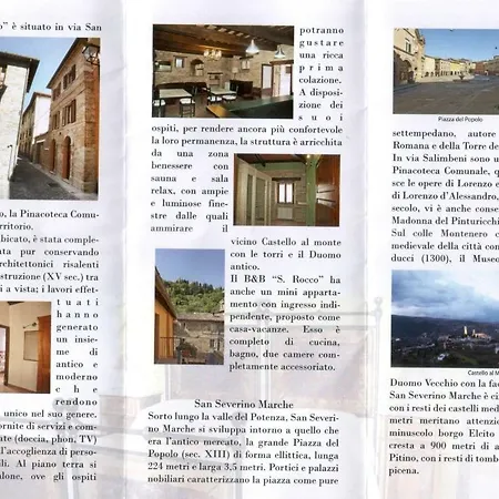 Bed and breakfast San Rocco San Severino Marche